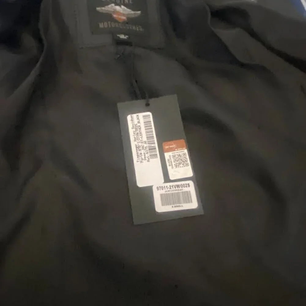 Authentic Womens Harley Davidson Black Leather Jacket 97011-21VW XS NWT​​​​​ - Picture 4 of 4